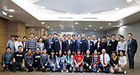 The delegation led by Prof. Bai Chunli from the Chinese Academy of Science (CAS) visits the School of Biomedical Sciences with a group photo posed with school members